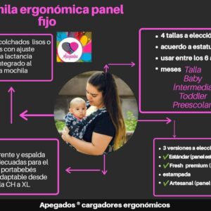 mochila ergonomica talla toddler