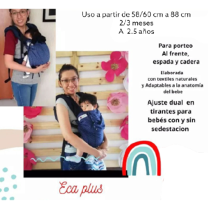 mochila ergonomíca evolutiva bebés desde 2 meses